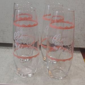 Set of 4- 9.6oz Glasses